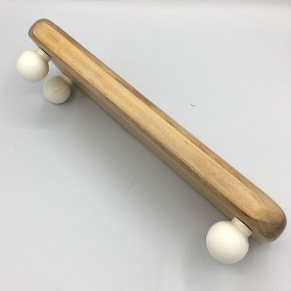 Repurposed Wood Cutting Board Riser Vintage Ball Knob Feet - Picture 8 of 16